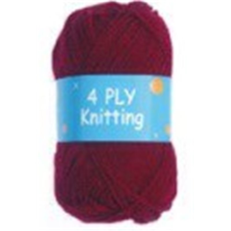 BL 4Ply Maroon 27  25g