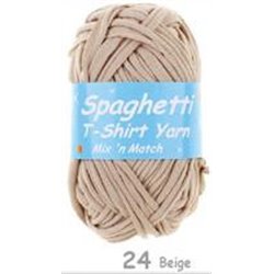 Spaghetti T-shirt Yarn Beige 24  100g