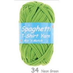 Spaghetti T-shirt yarn Neon Green 34 100g