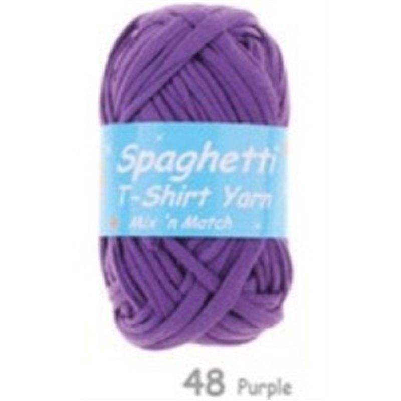 Spaghetti T-shirt yarn purple 48 100g