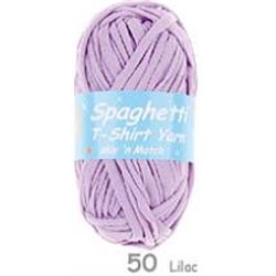 Spaghetti T-shirt yarn lilac 50  100g