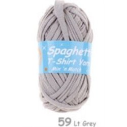 Spaghetti T-shirt yarn Lt Grey 59 100g