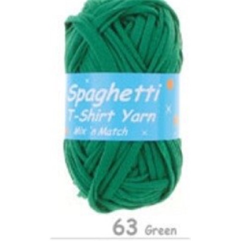 Spaghetti T-shirt Yarn Green 63 100g
