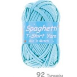 Spaghetti T-shirt yarn turqouise 92 100g