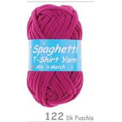 Spaghetti T-shirt yarn dark fuschia 122 100g