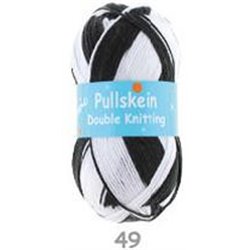 BL Pullskein DK black & white 49 100g