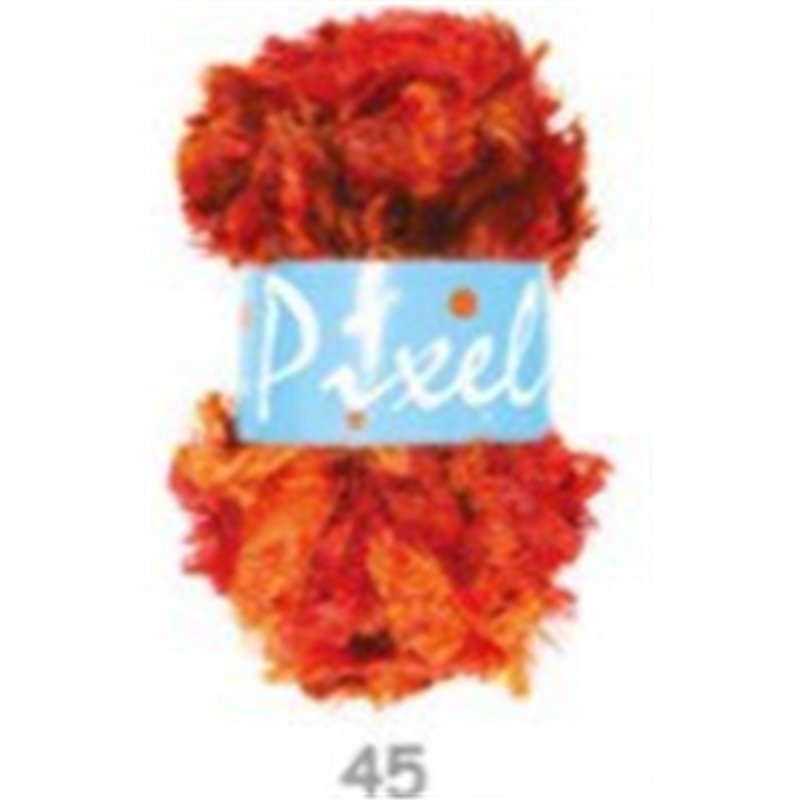 Pixels copper tan orange 45