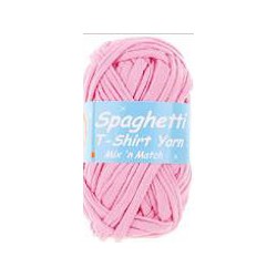 Spaghetti T-shirt yarn Plain Pink 18 100g