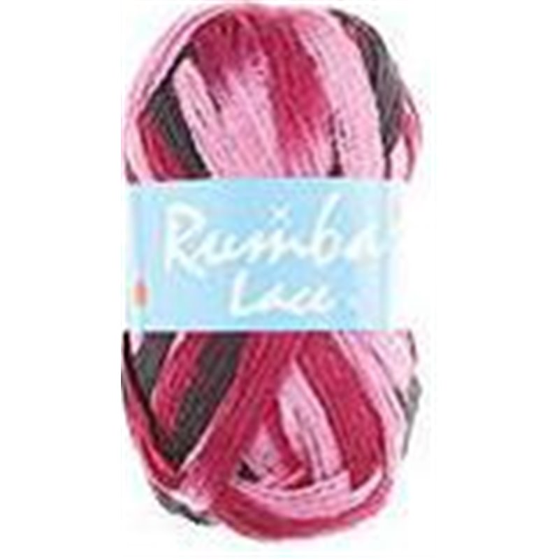 Rumba Lace Lt&Dk Pinks/Maroon/Black 39 100g