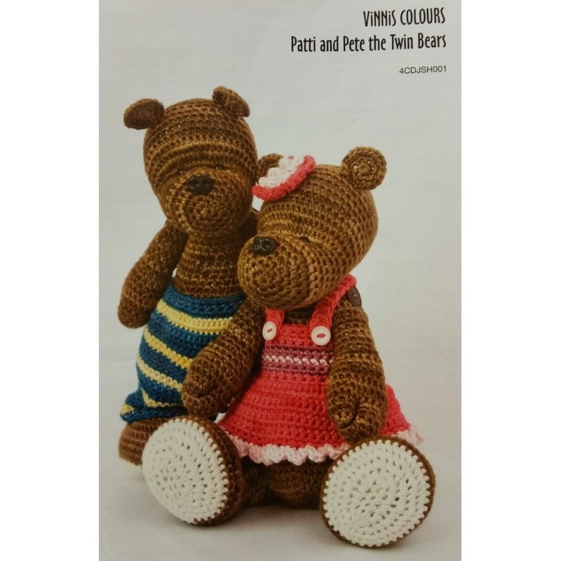 Vinnis Patti & Pete Twin Bears 4CDJSH001