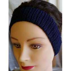Crochet Headband Navy 221211