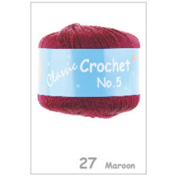 BL Crochet No.5 027 Maroon 50g