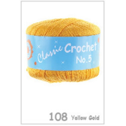 BL Crochet No.5 108 Yellow...